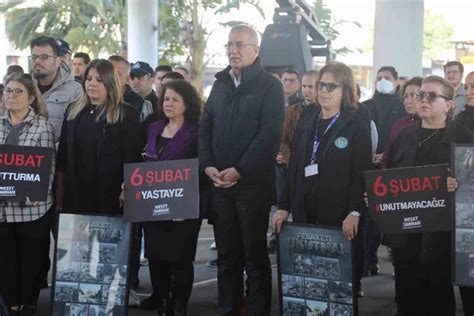 Mezitli’de 6 Şubat depremlerinde hayatını kaybedenler anıldı